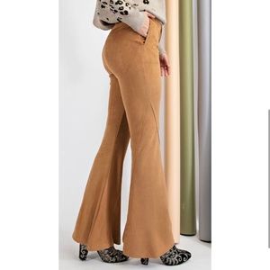 Suede bell bottoms